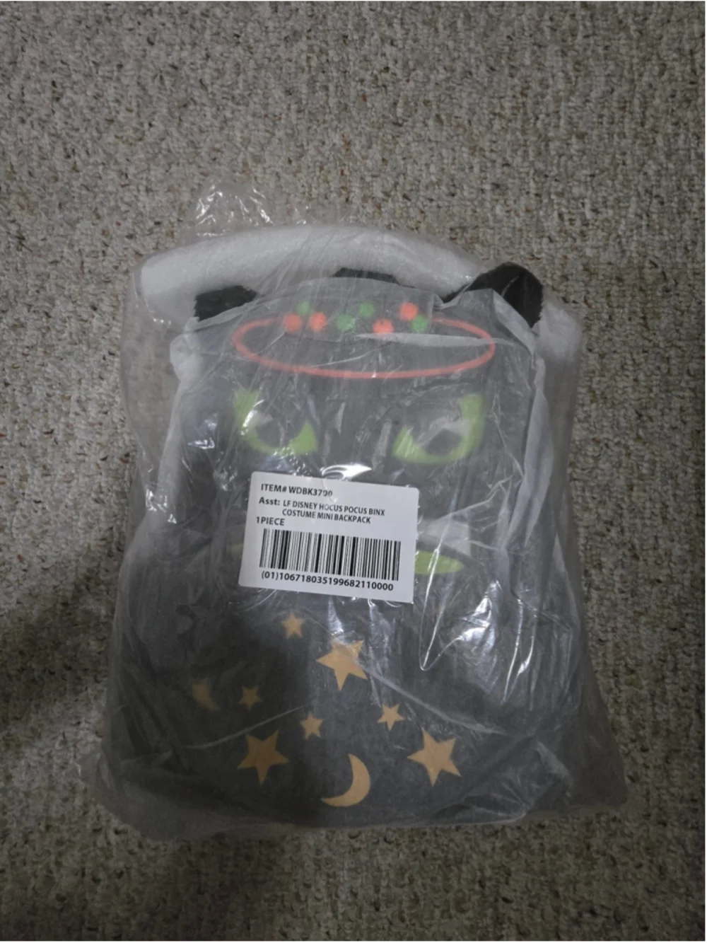 Loungefly Binx Costume Glow In The Dark Backpack NWT